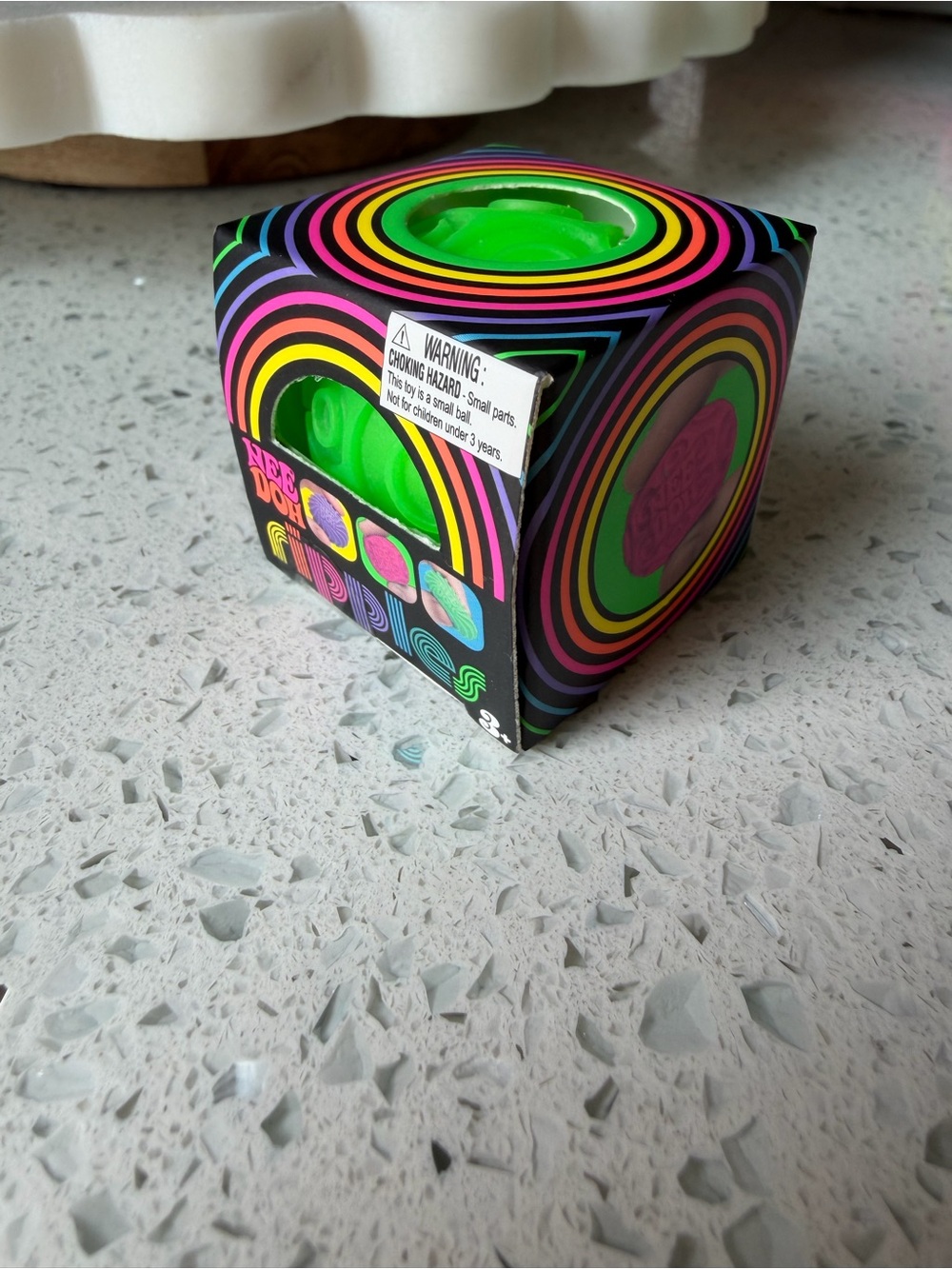 🔥 NeeDoh mini Groovy Glob Ripple Neon Green Sensory Toy sold out 🔥